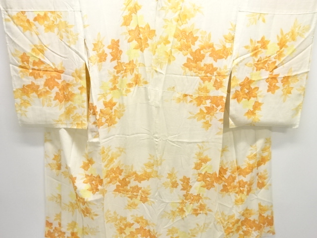 JAPANESE KIMONO / ANTIQUE JUBAN FOR SUMMER / FLOWER